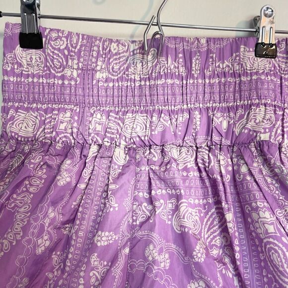 Free People THE WAY HOME PRINTED SHORTS IN BANDANA MEXICAN SAGE PRINT.SIZE S - Picture 7 of 12